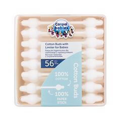 Vatové tyčinky Canpol babies Cotton Buds With Limiter 56 ks