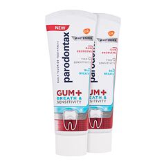 Zubní pasta Parodontax Gum+ Breath & Sensitivity Whitening Duo 2x75 ml