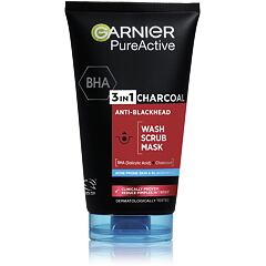 Pleťová maska Garnier Pure Active 3in1 Charcoal 150 ml