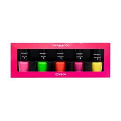 Lak na nehty Dermacol Neon Nail Polish Set 5 ml Kazeta