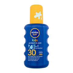 Opalovací přípravek na tělo Nivea Sun Kids Protect & Care Sun Spray 5 in 1 SPF30 200 ml