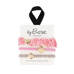 Gumička na vlasy By Eloise London Bangle Set Think Pink 1 ks
