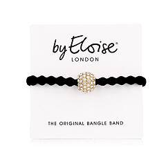 Gumička na vlasy By Eloise London Bling Charms Snow Ball Black 1 ks Black