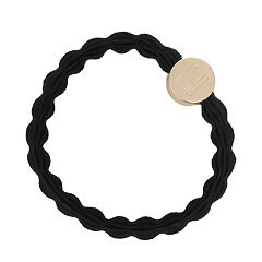 Gumička na vlasy By Eloise London Letter Charms Gold H 1 ks Black
