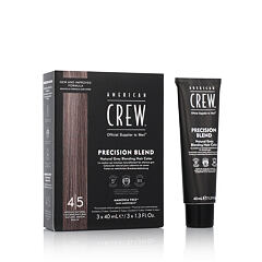 Barva na vlasy American Crew Precision Blend Natural Grey Blending Hair Color 3x40 ml 4/5 Medium Natural