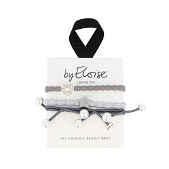 Gumička na vlasy By Eloise London Bangle Set Shades of Grey 1 ks