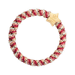 Gumička na vlasy By Eloise London Woven Gold Star 1 ks Candy Cane