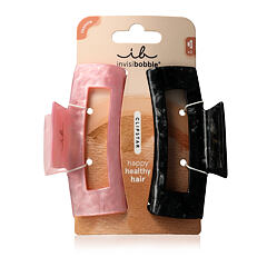 Skřipec na vlasy Invisibobble Clipstar Eclipse Glossy L 2 ks Black & Pink