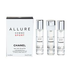 Toaletní voda Chanel Allure Homme Sport Náplň 3x20 ml 20 ml