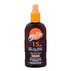 Opalovací přípravek na tělo Malibu Dry Oil Spray SPF15 200 ml