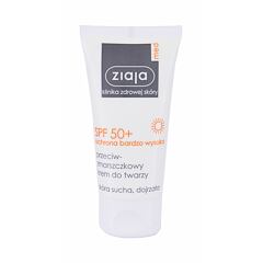 Opalovací přípravek na obličej Ziaja Med Protective Anti-Wrinkle SPF50+ 50 ml