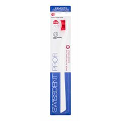 Klasický zubní kartáček Swissdent Profi Colours Soft Medium 1 ks White&Red