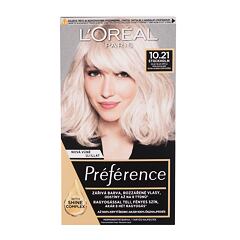 Barva na vlasy L'Oréal Paris Préférence 60 ml 10,21 Stockholm poškozená krabička