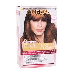Barva na vlasy L´Oréal Paris Excellence Creme Triple Protection 48 ml 6,35 Light Amber poškozená krabička