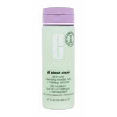 Čisticí mléko Clinique All About Clean Cleansing Micellar Milk + Makeup Remover Very Dry To Dry Combination 200 ml