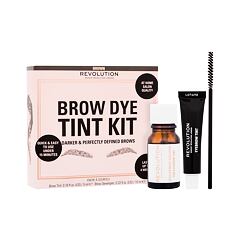 Barva na obočí Makeup Revolution London Brow Dye Tint Kit 5 ml Brown Kazeta
