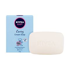 Tuhé mýdlo Nivea Baby Caring Cream Soap 100 g poškozená krabička