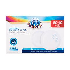 Vložky do podprsenky Canpol babies Ultra Dry Breathable Disposable Breast Pads 60 ks poškozená krabička