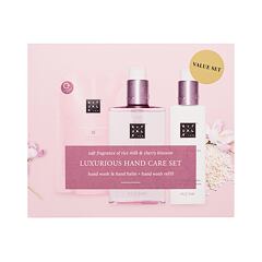 Tekuté mýdlo Rituals The Ritual Of Sakura Luxurious Hand Care Set 300 ml poškozená krabička Kazeta