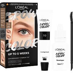 Barva na obočí L'Oréal Paris Brow Color Semi-Permanent Eyebrow Tint 1 ks 7.0 Dark Blond