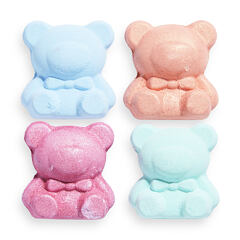 Bomba do koupele I Heart Revolution Teddy Bear Fizzer Set 4x50 g Dreamy Ocean Kazeta