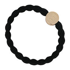 Gumička na vlasy By Eloise London Letter Charms Gold E 1 ks Black