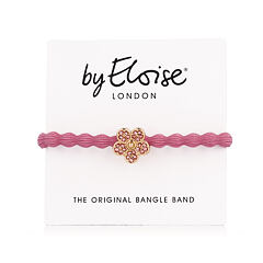 Gumička na vlasy By Eloise London Bling Charms Daisy Flower 1 ks Rose Pink