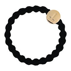 Gumička na vlasy By Eloise London Letter Charms Gold 1 ks T Black