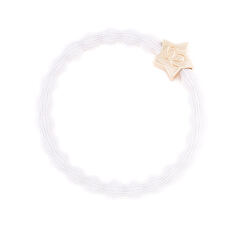 Gumička na vlasy By Eloise London Gold Star 1 ks white