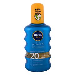 Opalovací přípravek na tělo Nivea Sun Protect & Dry Touch Invisible Spray SPF20 200 ml