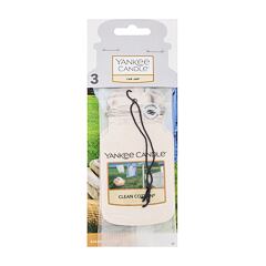 Vůně do auta Yankee Candle Clean Cotton Car Jar 3 ks