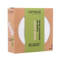 Odličovací tampony Catrice Wash Away Make Up Remover Pads 3 ks