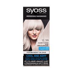 Barva na vlasy Syoss Permanent Coloration Permanent Blond 50 ml 12-59 Cool Platinum Blond