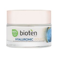 Denní pleťový krém Bioten Hyaluronic Gold Replumping Antiwrinkle Day Cream SPF10 50 ml