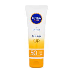 Opalovací přípravek na obličej Nivea Sun UV Face Q10 Anti-Age SPF50 50 ml