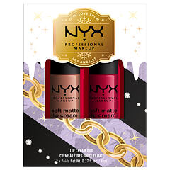 Rtěnka NYX Professional Makeup Mrs. Claus Lip Cream Duo 16 ml 01 Kazeta