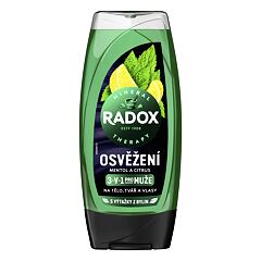 Sprchový gel Radox Refreshment Menthol And Citrus 3-in-1 Shower Gel 225 ml
