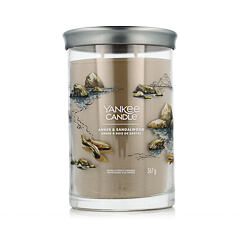 Vonná svíčka Yankee Candle Signature Amber & Sandalwood Tumbler 567 g