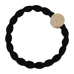 Gumička na vlasy By Eloise London Letter Charms Gold D 1 ks Black