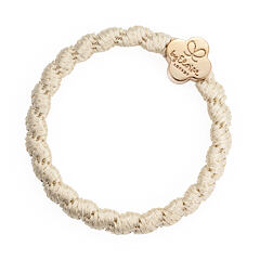 Gumička na vlasy By Eloise London Woven Gold Quatrefoil Cream White 1 ks Cream White