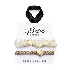 Gumička na vlasy By Eloise London Bangle Set Cream and Gold 1 ks