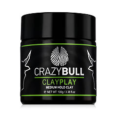 Krém na vlasy Crazy Bull ClayPlay Medium Hold Clay 100 g