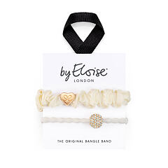 Gumička na vlasy By Eloise London Bangle Set Elegant Ivory 1 ks