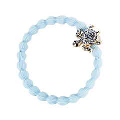 Gumička na vlasy By Eloise London Bling Charms Gold Diamanté Turtle 1 ks Sky Blue