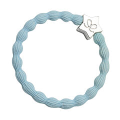 Gumička na vlasy By Eloise London Silver Star 1 ks Sky Blue