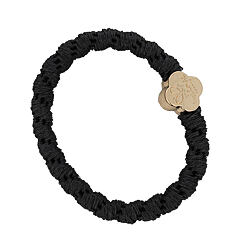 Gumička na vlasy By Eloise London Woven Gold Quatrefoil 1 ks Charcoal Grey