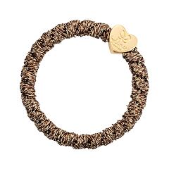 Gumička na vlasy By Eloise London Gold Heart 1 ks Bronze