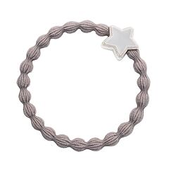 Gumička na vlasy By Eloise London Enamel Silver Star 1 ks Cloudy Grey
