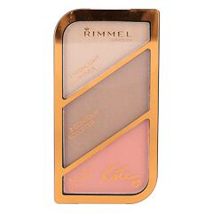 Konturovací paletka Rimmel London Kate 18,5 g 002 Coral Glow