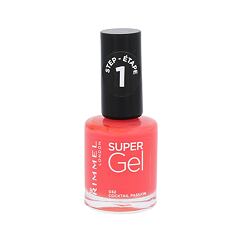 Lak na nehty Rimmel London Super Gel STEP1 12 ml 032 Cocktail Passion